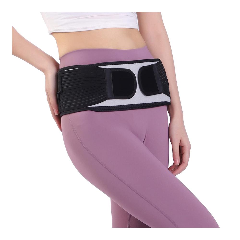 Bauchband für Rückenschmerzen Gelenkschmerzen & Ischias | Perfekter Stützgürtel für Schwangerschaft Bandscheibenvorfall & Iliosakralgelenk | Unisex-Größe