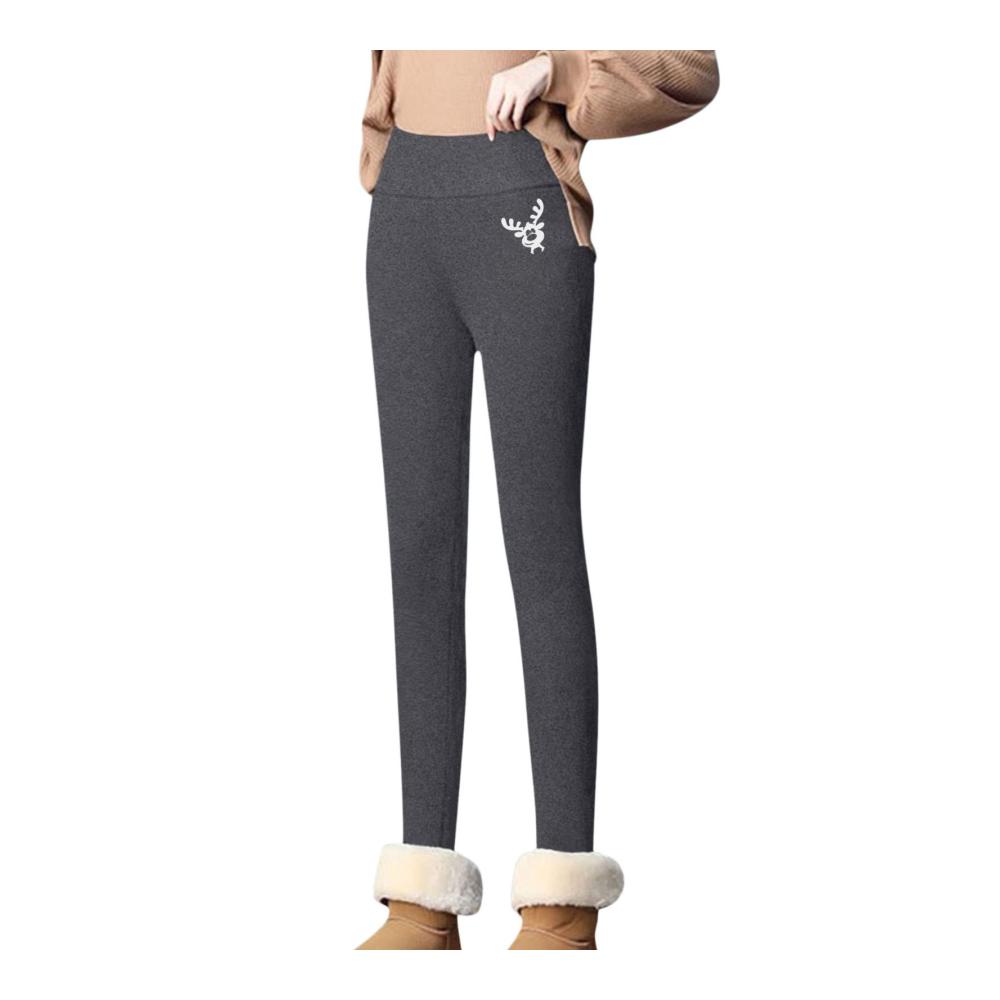 Winter-Warme Thermo-Fleece Jogginghose für Damen Hochtaillierte Leggings Skihose Schlankheitstraining & Laufhose mit Softshell