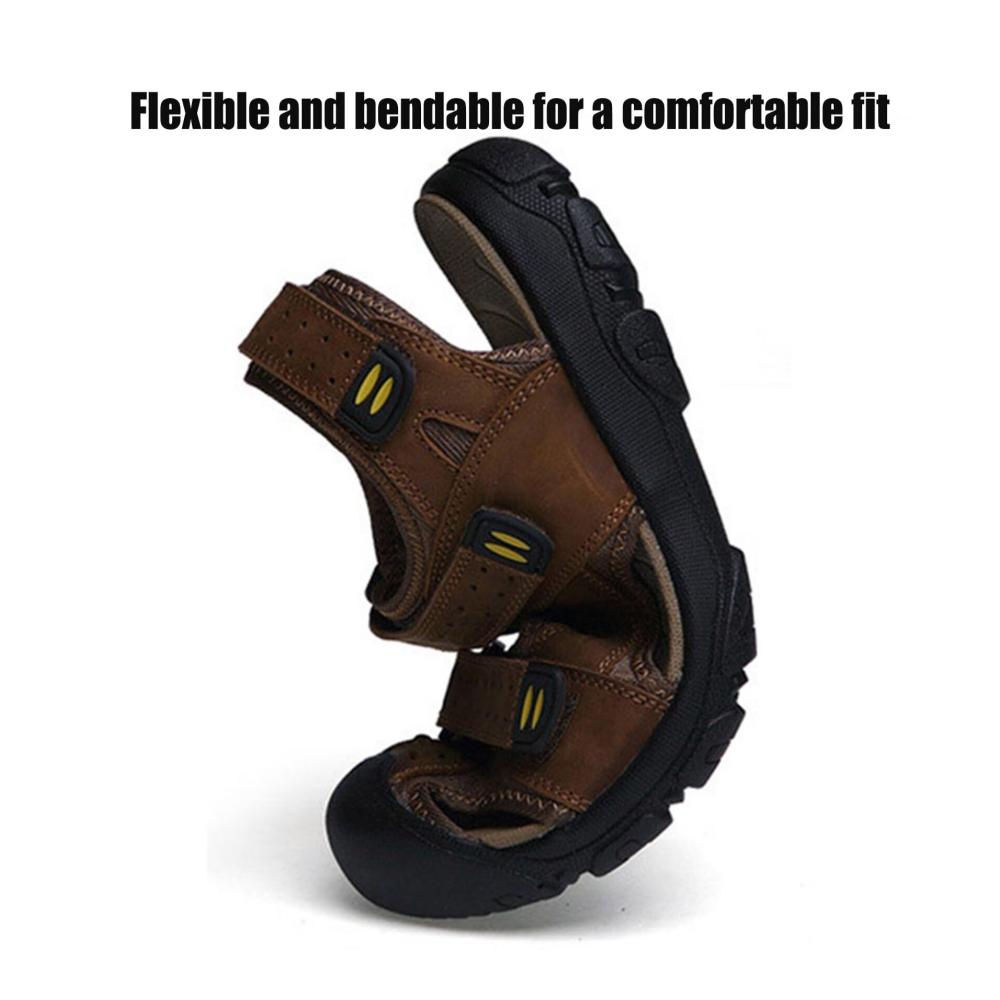 Entdecke die ultimativen Sport- & Outdoorsandalen für Abenteuer pur! Leder Trekkingsandalen für Herren Geschlossene Zehe atmungsaktiv perfekt für Sommer Strand und Wandern