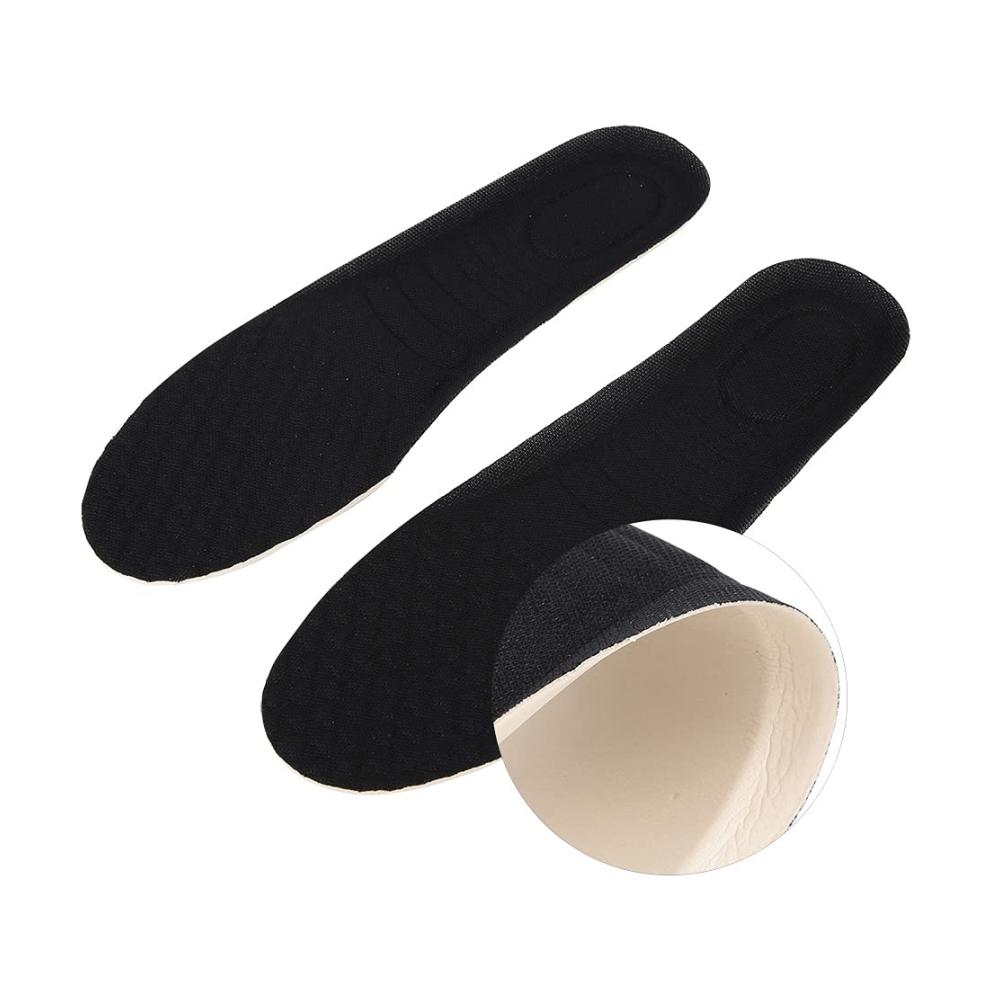 Erleben Sie ultimativen Komfort Weiche Massage-Sporteinlegesohle für Größe 43-47 Schwarz (1 Paar