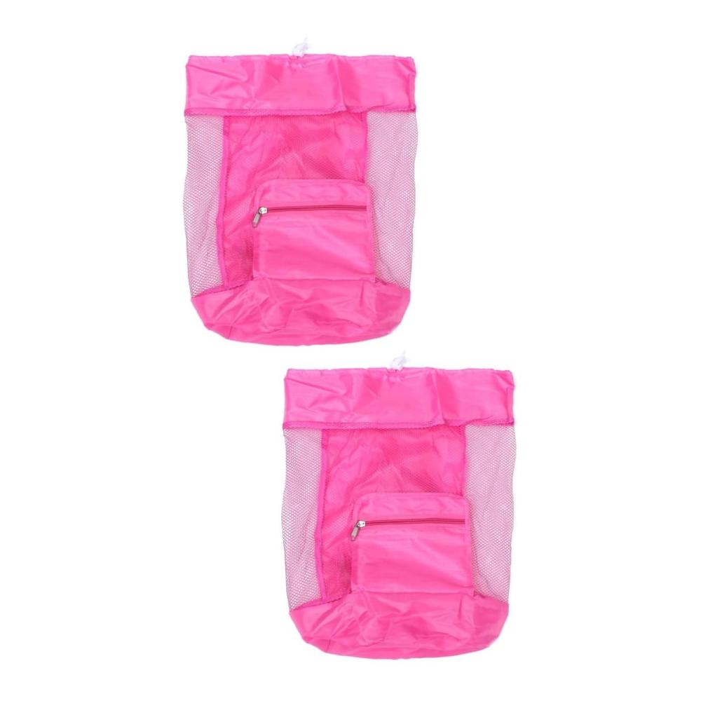 Stilvolle Reisetasche für Strandliebhaber Muschel-Aufbewahrungstasche & Rucksack in Einem! Praktisch trendy und rosa. Perfekt für sonnige Tage am Meer