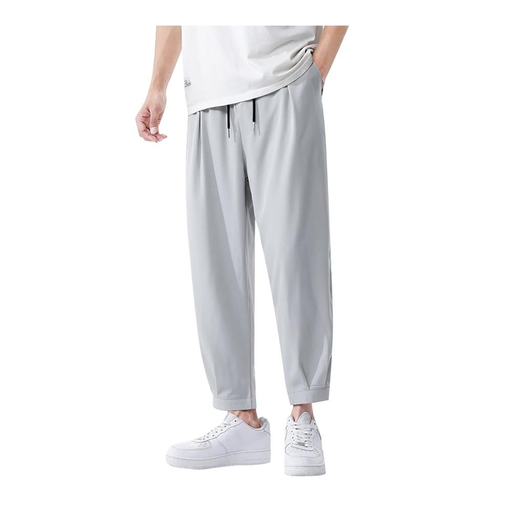 Bequeme Herren Jogginghose Cargo Stil für Freizeit & Sport | Elastische Taille luftig & stilvoll | Ideal für Frühling & Sommer Yoga Pyjama oder lässige Outfits