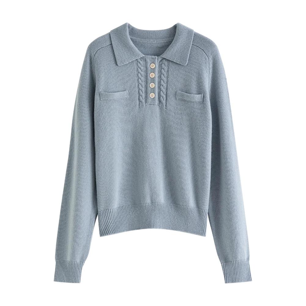 Hochwertiger Einheitsgröße Revers-Pullover Damen - Vielseitig für jeden Herbst- und Winter-Damenpullover