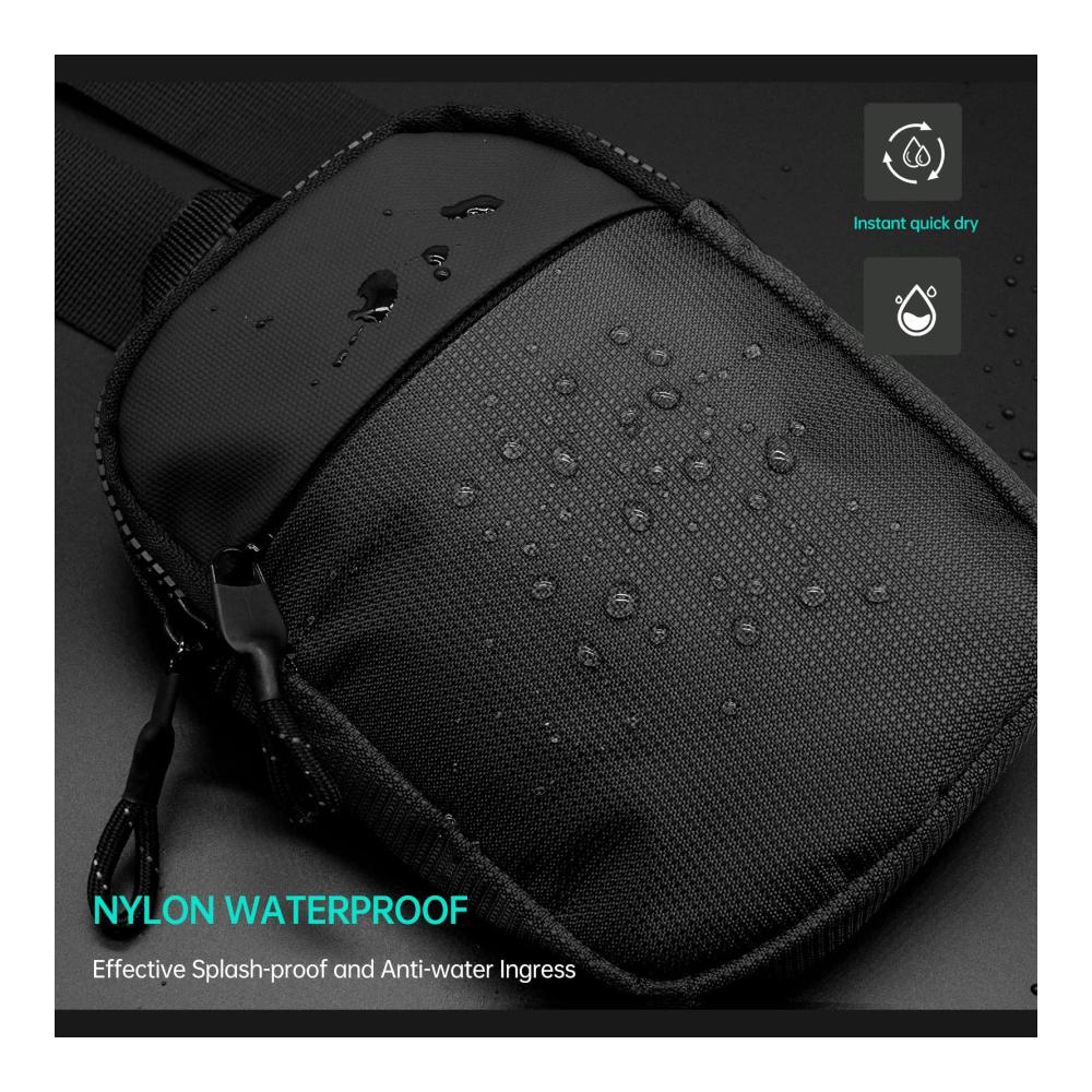 Schultertasche Herren Damen - Kompakte Sling Bag Brusttasche Wasserdicht für Reisen & Outdoor. Praktische Umhängetasche Klein & Crossbody ideal für unterwegs