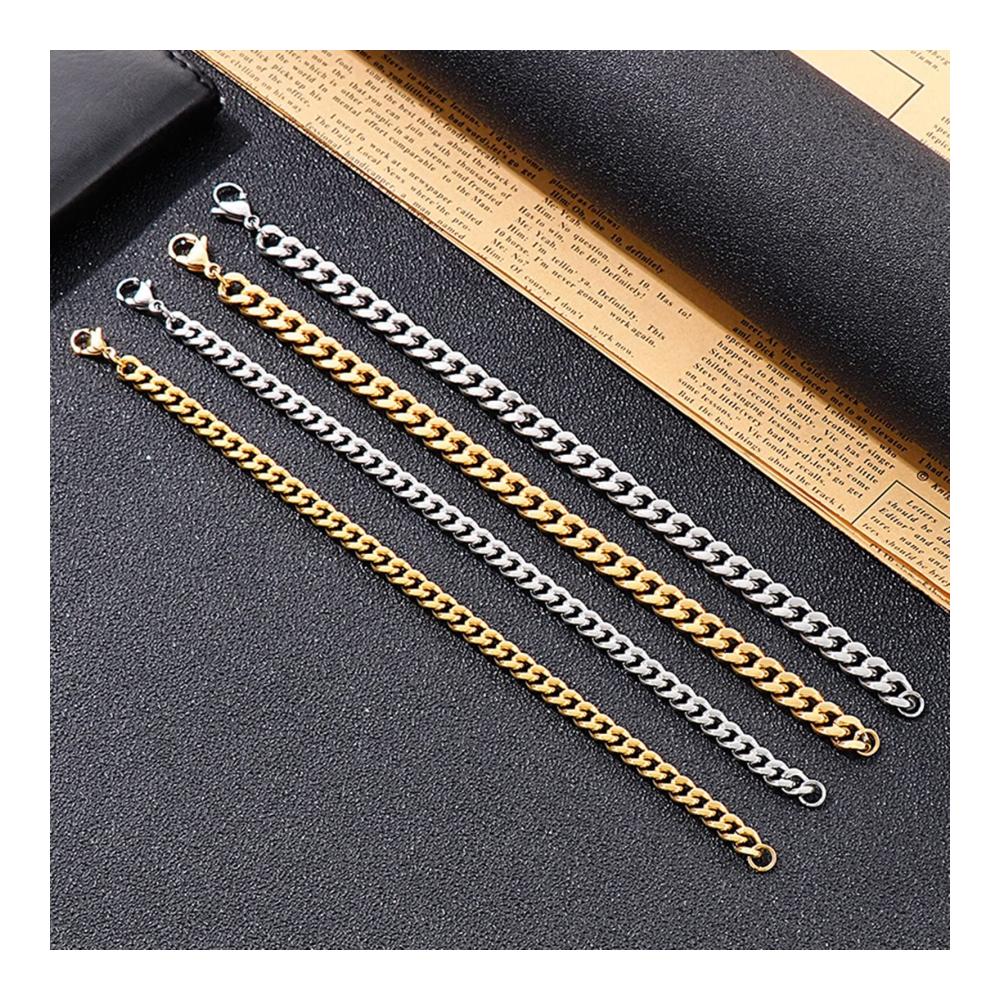 Armband Herren Edelstahl Gliederkette Geschenke für Männer Vatertagsgeschenk Geburtstagsgeschenk Schmuck