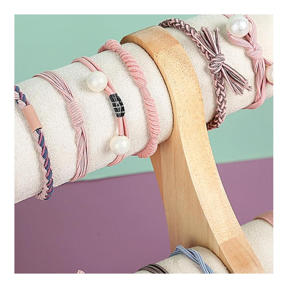Entdecken Sie den Luxus Massiver 2-lagiger Uhrenständer aus Holz | Praktischer Organizer für Uhren und Armbänder | Elegantes Aufbewahrungsregal für Ihre Sammlung