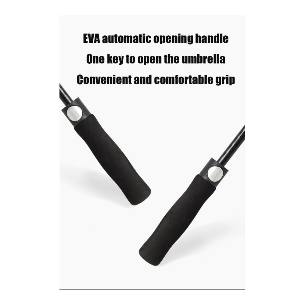 Der ultimative schwarze Stockschirm Automatisches Öffnen/Schließen super Belüftung wind- & regenfest verstärkte Oberfläche für Sonne & Regen perfekt