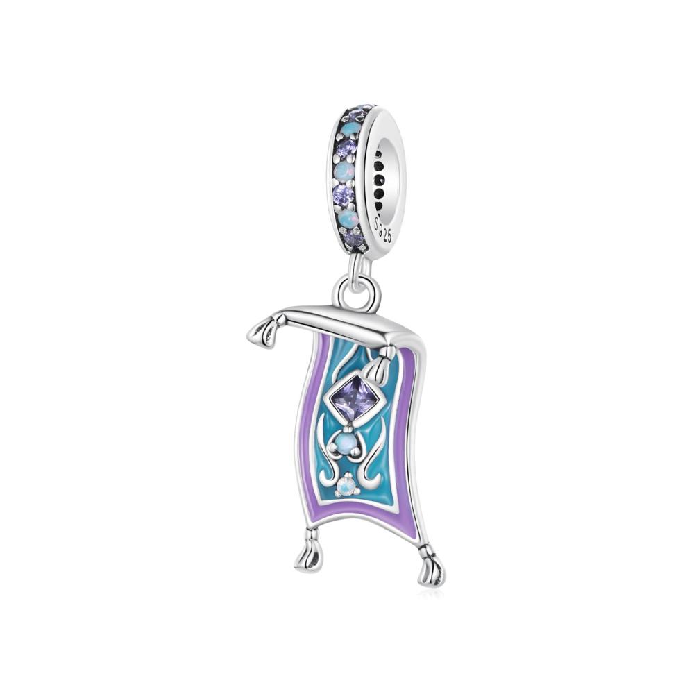 Entdecken Sie die Zauberwelt Bead Charms - Echte 925er Sterlingsilber-Anhänger mit magischen Perlen - Kürbiskutsche fliegender Teppich Zauberlampe und mehr - Perfekte Geschenkidee