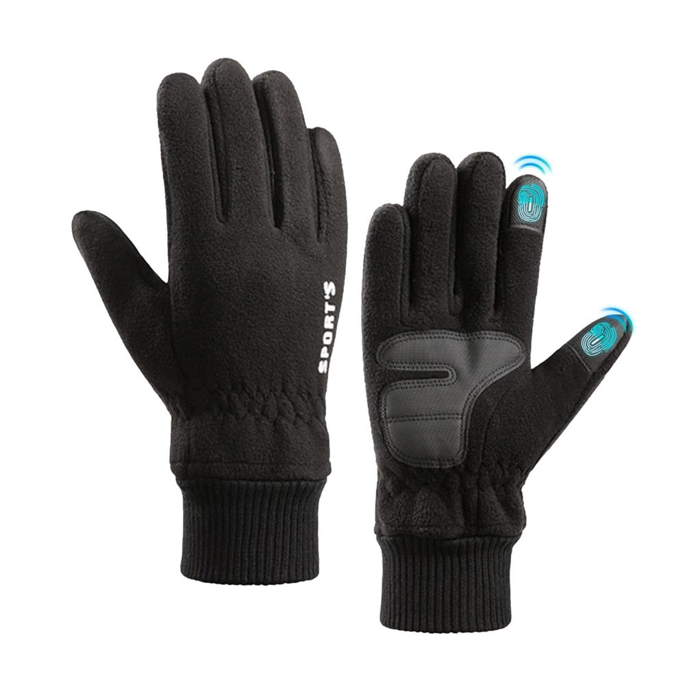 Sichere Herren-Sporthandschuhe für den Winter - Wasserdicht & interaktiver Touchscreen - Dicke langlebige Wärme für extreme Kälte