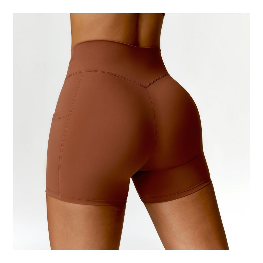 Damen Booty Scrunch Shorts Nahtlose High Waist Sport Shorts Push Up Workout Leggings Kurz Leggings Fitness Laufen Radlershorts