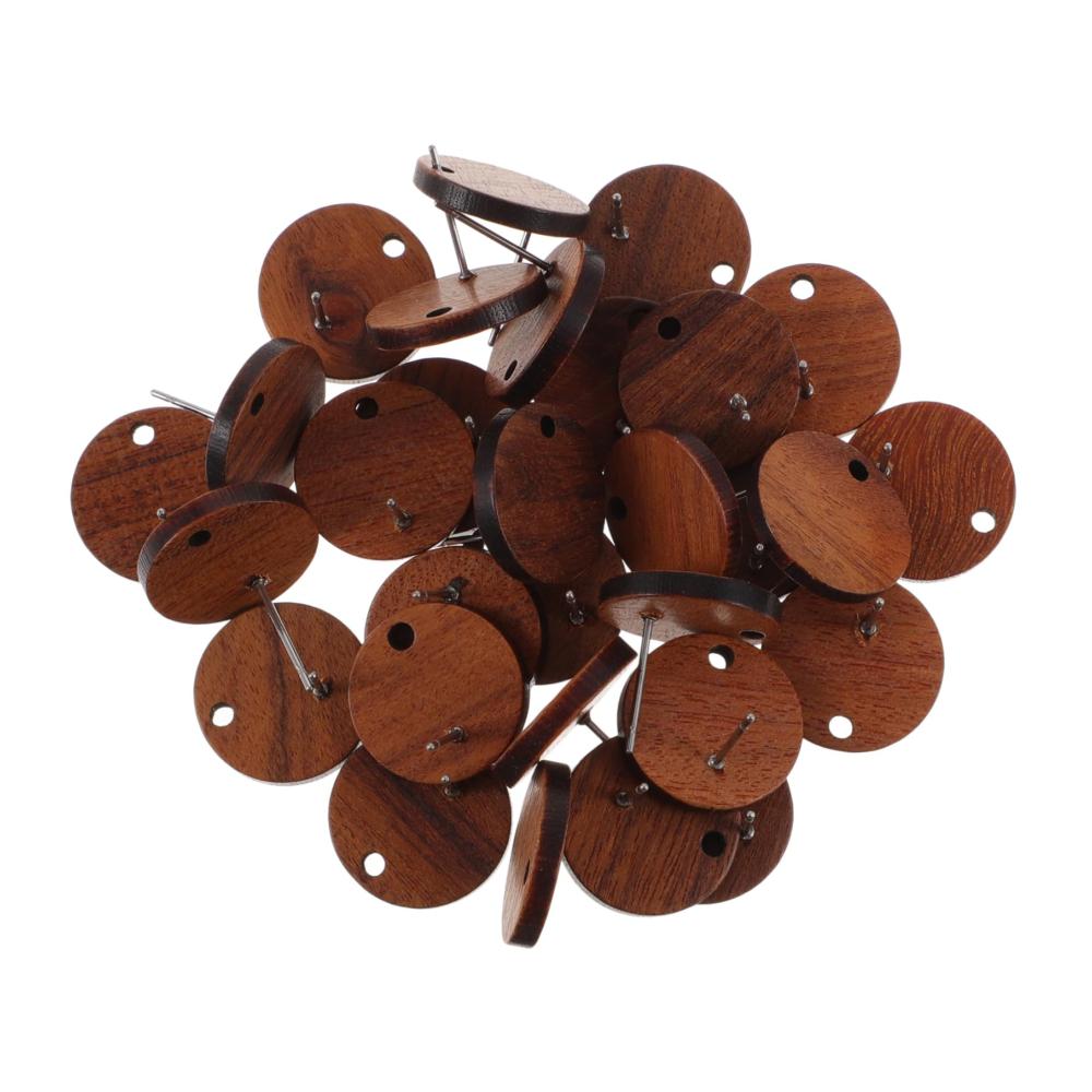 Entdecken Sie die Vielfalt Ohrringverschlüsse für kreative Ohrschmuckideen - 120 Stk Holz-Ohrstecker-Konverter für einzigartige Styles und Koreanische Accessoires