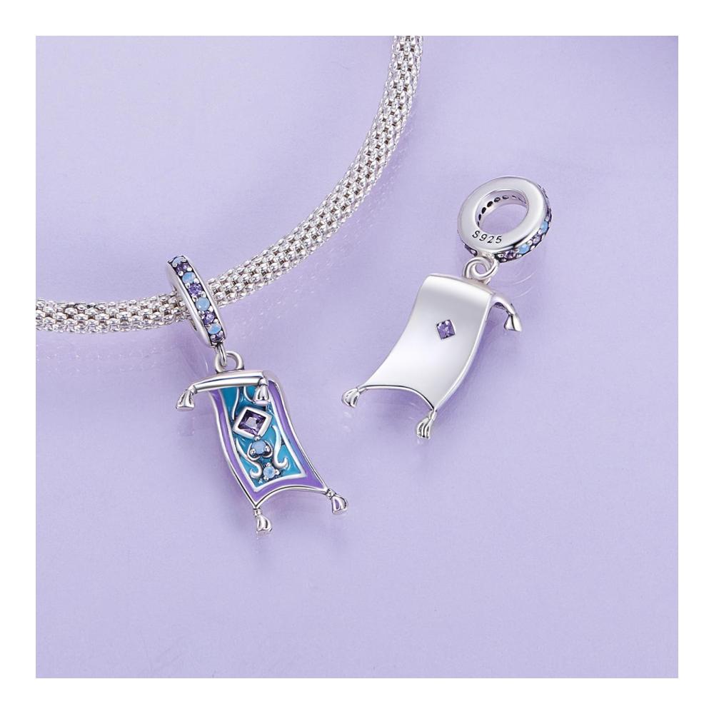 Entdecken Sie die Zauberwelt Bead Charms - Echte 925er Sterlingsilber-Anhänger mit magischen Perlen - Kürbiskutsche fliegender Teppich Zauberlampe und mehr - Perfekte Geschenkidee