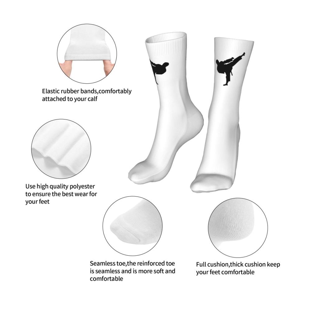 Erlebe den ultimativen Komfort Cartoon-Motiv Kampfkunst-Socken für Herren und Damen! Leicht atmungsaktiv in Einheitsgröße. Perfekt für jede Jahreszeit. Hol sie dir jetzt! Siehe Abbildung