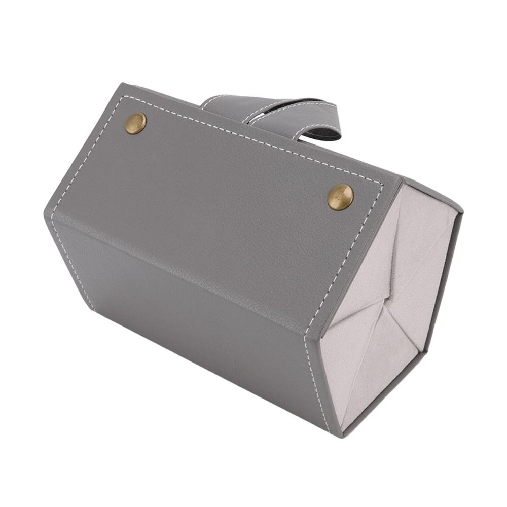 Brillenetuis Multifunktional Mehrere Fächer PU-Leder Reisebrille Aufbewahrung für Brillen grau0 Reisebrillen Aufbewahrungsbox Sonnenbrillenkasten Etuis Brillenaufbewahrung
