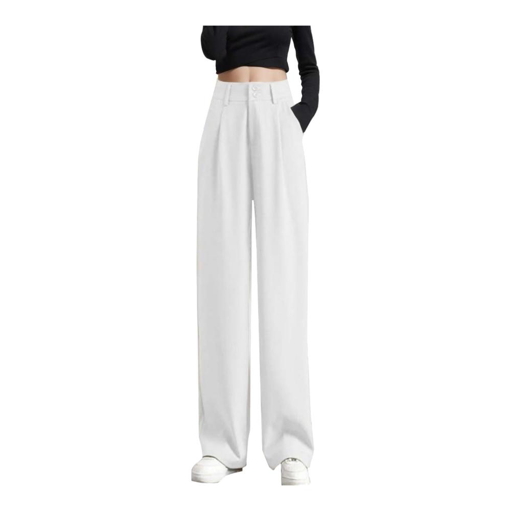 Bequeme Damen Jogginghose Stylisch High Waist Weit geschnitten Taschen. Perfekt für jeden Tag
