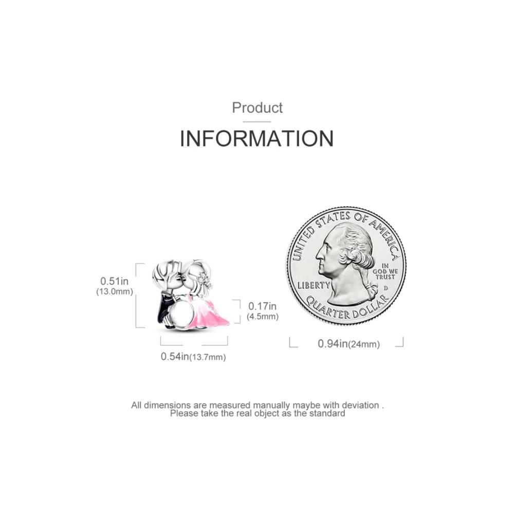 Entzückende Bead Charms Luxuriöse 925 Sterling Silber Anhänger für Pandora Armbänder und Halsketten. Perfekt für Frauen und Mädchen die Stil und Eleganz suchen