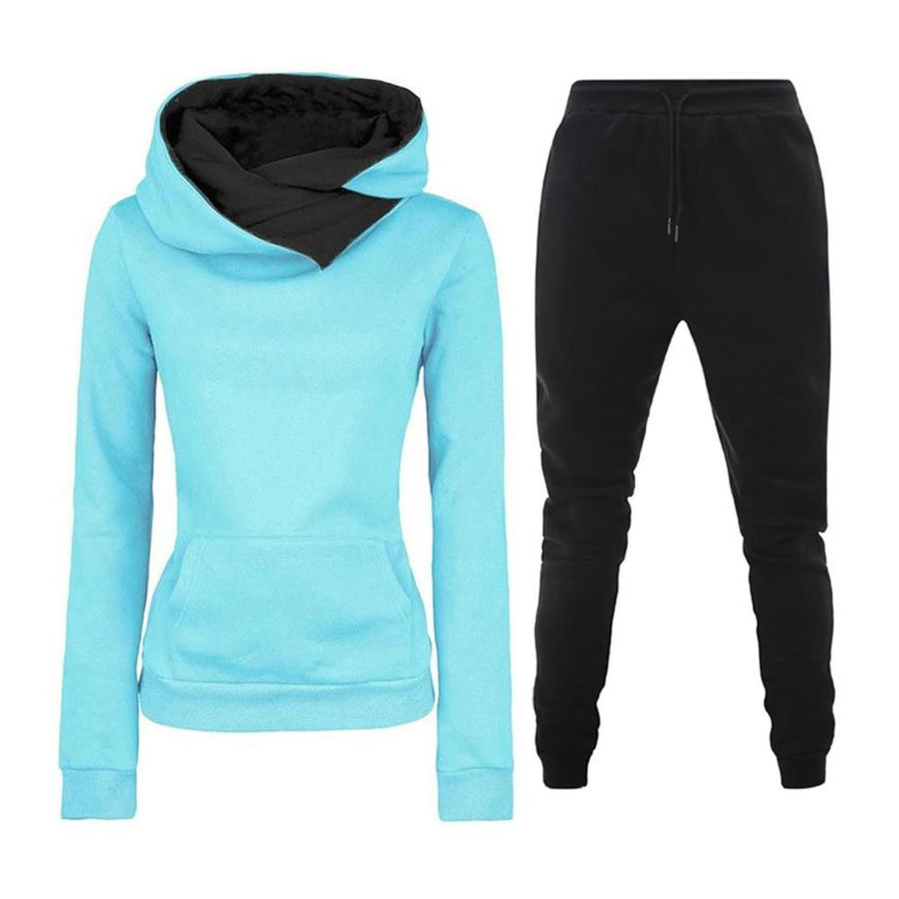 Damen Sportanzug 2-teilig Oversized Hoodie & Jogginghose für Freizeit Workout oder Homeoffice in verschiedenen Farben und Größen erhältlich