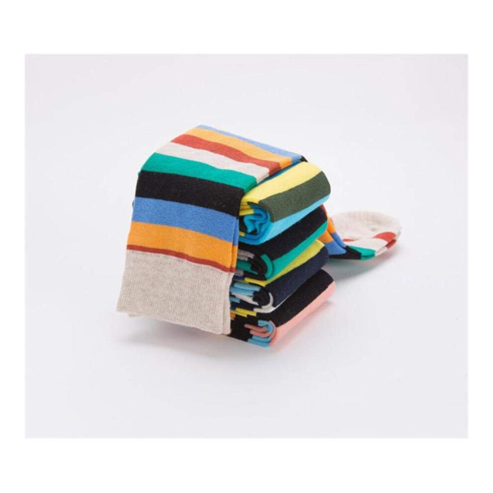 Stylische Wintersocken für Herren 5 Paar Baumwollsocken weich warm atmungsaktiv & bunt gestreift - Perfekt für kalte Tage
