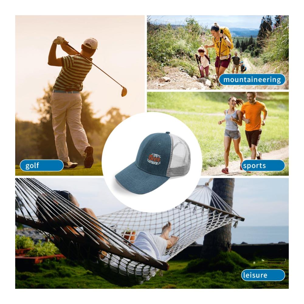 Coole Baseball Caps mit Es ist Bierzeit-Aufschrift – Retro Trucker-Hüte für stilbewusste Teenager und Erwachsene