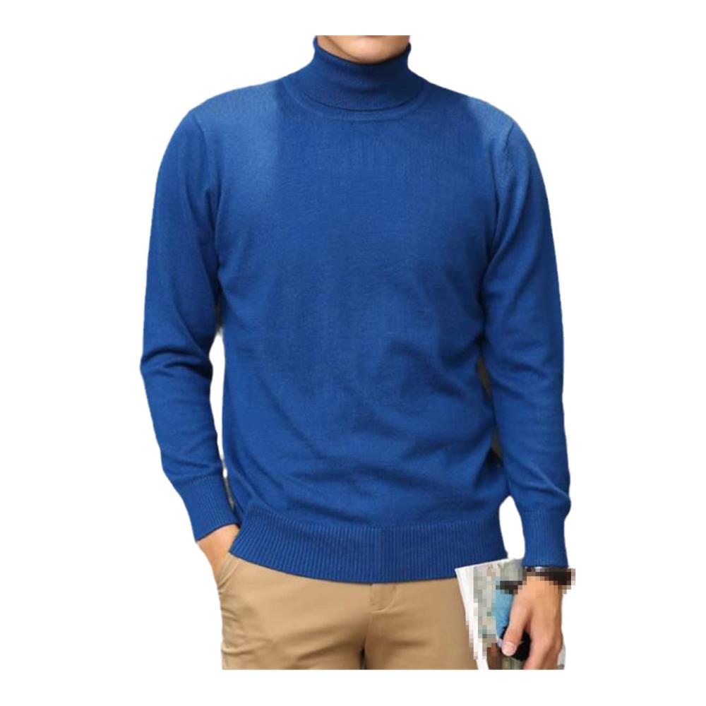 Exklusiver Herren Kaschmir-Baumwollmix Rollkragenpullover Stilvolle Herbst/Wintermode für den modernen Mann. Hochwertiger Jersey für ultimativen Komfort und Wärme. Perfektes Statement-Piece
