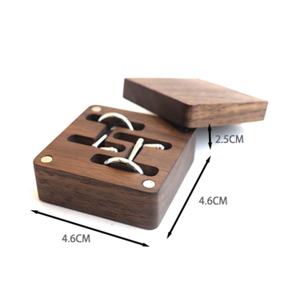 Exklusive Manschettenknöpfe Box aus Massivholz Edle Aufbewahrung für Ihre Sammlung. Perfektes Geschenk für Hochzeit & Trauzeugen