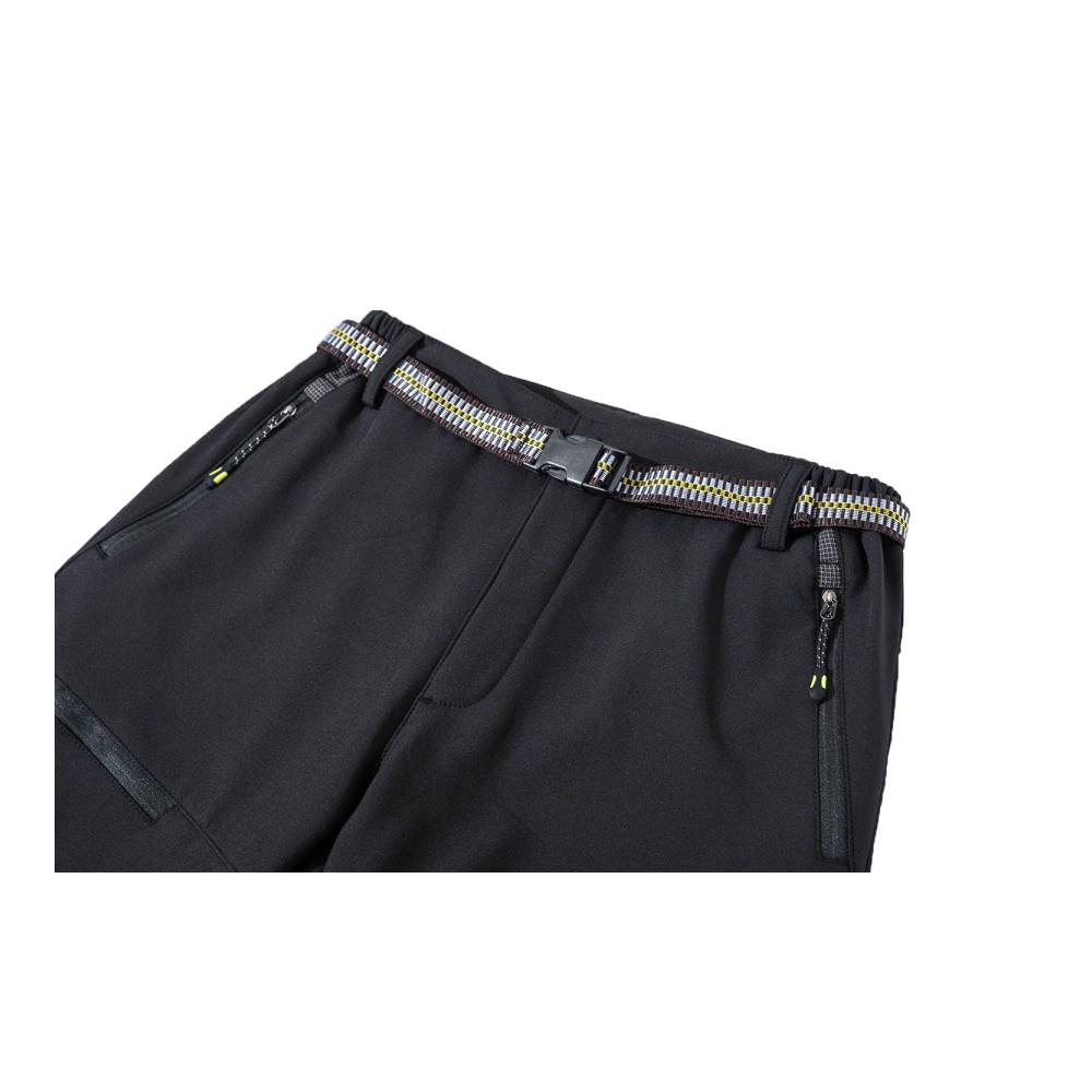 Herren Outdoorhose Winter Gefütterte Softshellhose wasserabweisend warm und winddicht