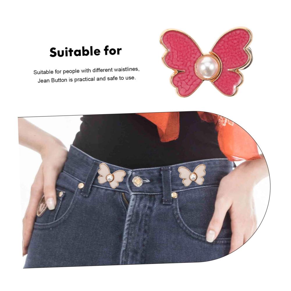 10 Paar verstellbarer Taillenschnalle-Knopf für Hosenbund abnehmbarer Click-Knopf für Kleidung Jeans Kleid Bund Gürtelverkleinerer