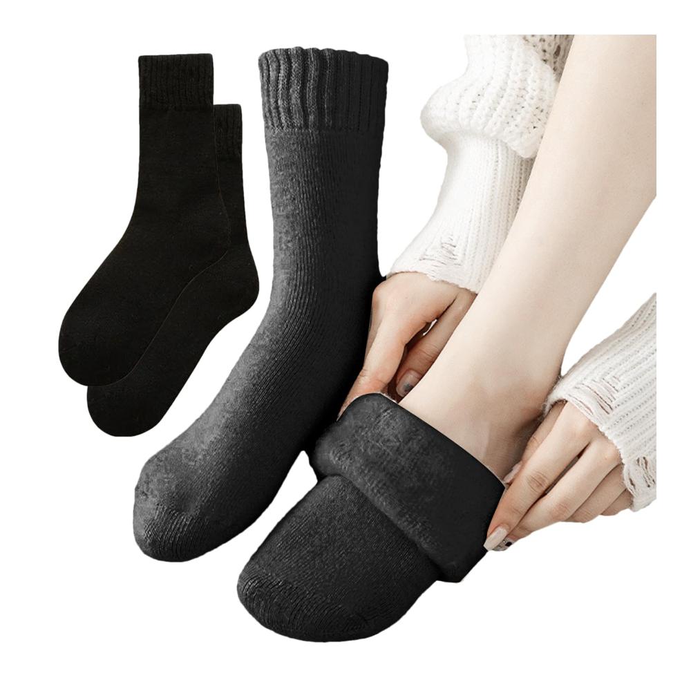 Ultimativer Komfort für kalte Tage Stoppersocken für Damen & Herren - 3 Paar warme gemütliche Wintersocken isoliert und rutschfest. Perfekt für zu Hause oder unterwegs
