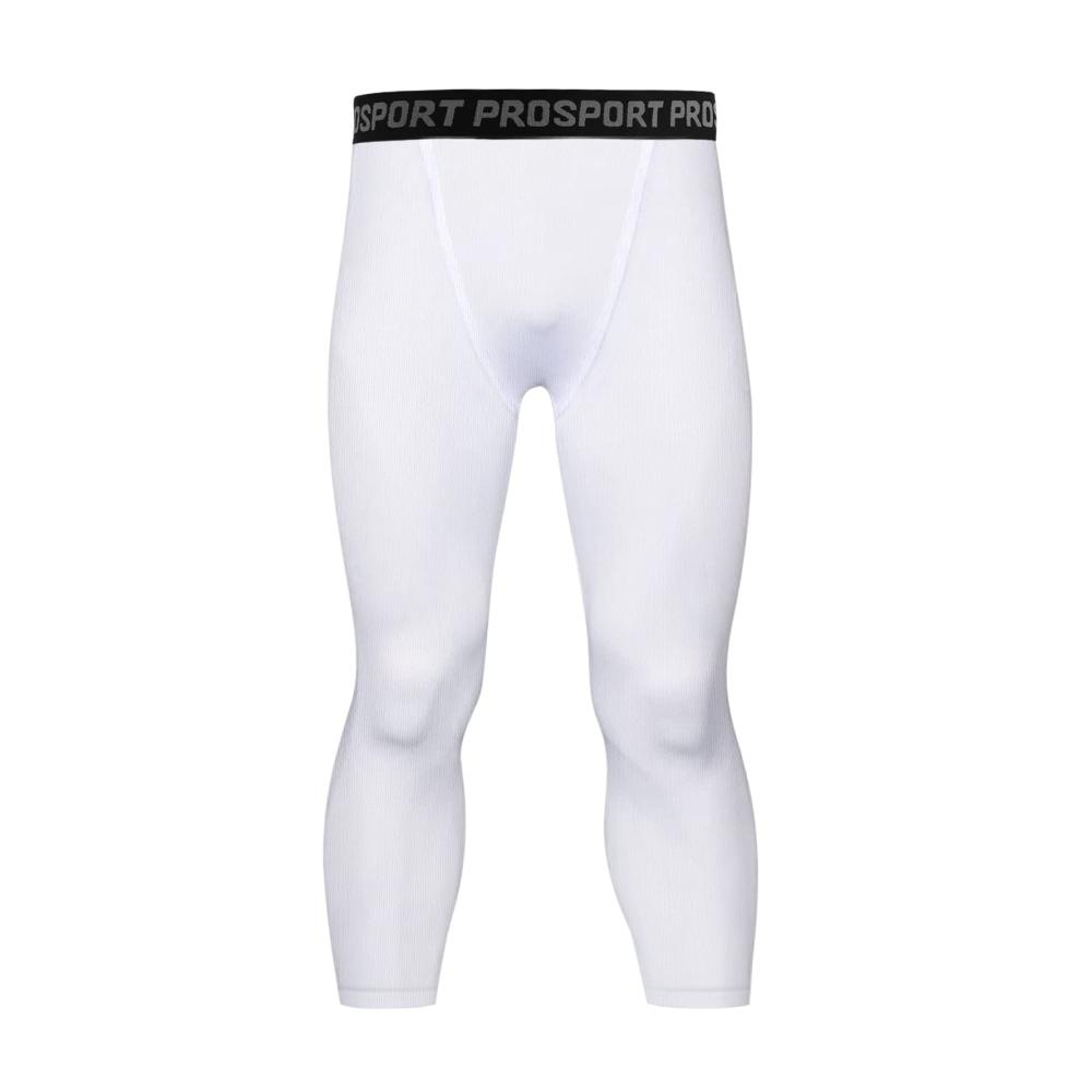 2er-Pack Herren Kompressionshosen 3/4 Capri Leggings Atmungsaktiv Anti-Geruch Sportausrüstung Workout Gym Activewear Running Baselayer