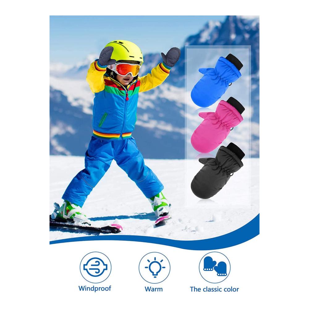 Warme Winddichte Kinder Skihandschuhe - Perfekt für Wintersport Outdoor-Abenteuer und Schneeballschlachten unter Null Grad