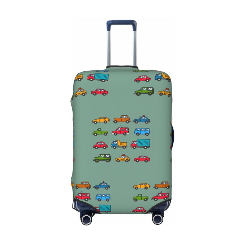 Schützen Sie Ihren Koffer mit Stil! Cartoon-Auto-Motiv waschbar und passend für 457-813 cm Gepäck. Modischer Schutz für Reisekoffer in Schwarz Medium. Jetzt sichern