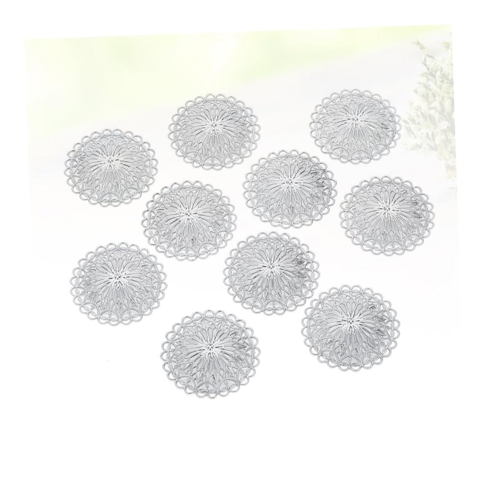 10St Click-Buttons in Silberfarbe Trendiges Dekor & Kreative Schmuckaccessoires für Vintage-Liebhaber