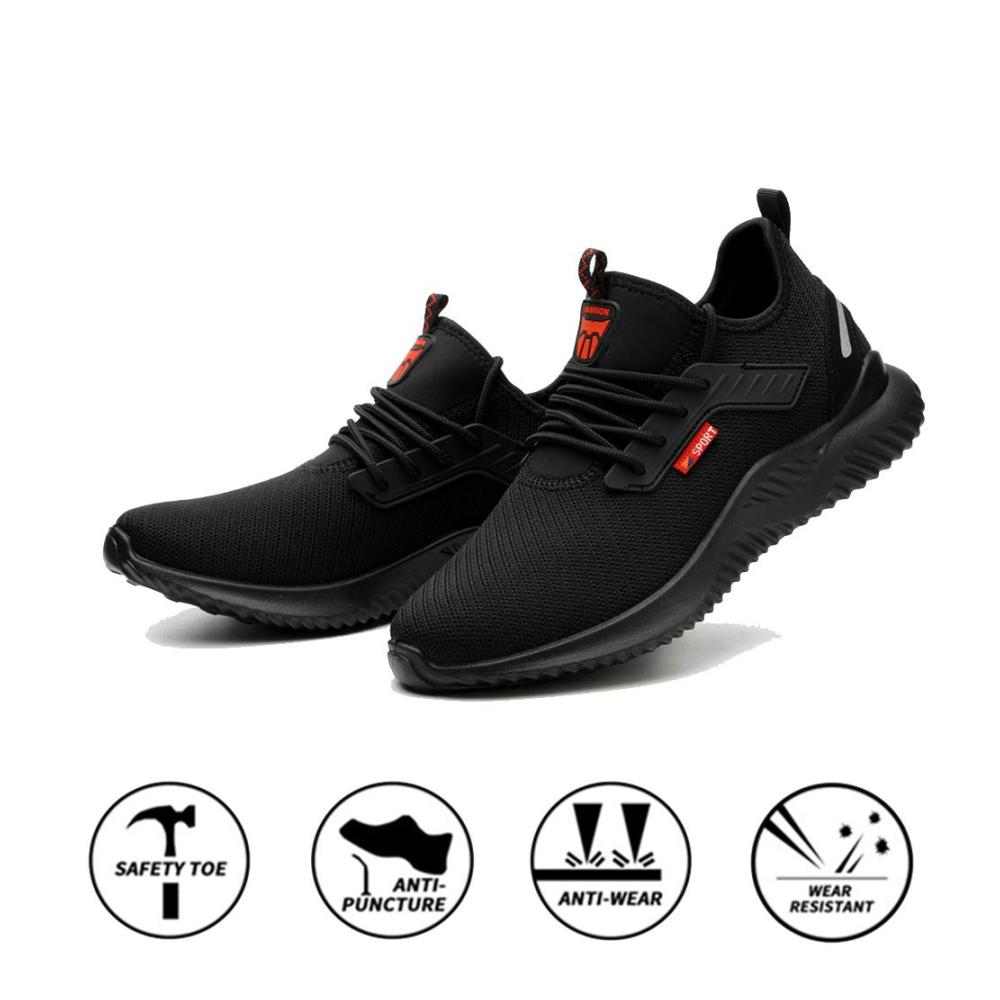 Ultimativer Komfort und Sicherheit Leichte Stahlkappe Sneaker für Damen und Herren atmungsaktiv und sportlich. Größe 35-46. Holen Sie sich Ihre BESKEE Sneaker jetzt