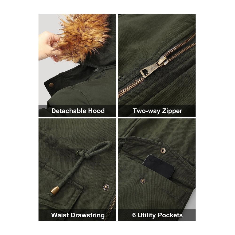 Entdecken Sie den ultimativen Herren-Winterparka Luxuriöser Kunstpelzmantel mit abnehmbarer Kapuze für unvergleichliche Wärme und Stil. Top-Qualität für kalte Tage
