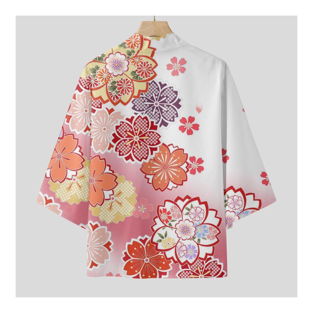 Entspannen Sie stilvoll Hochwertige Bademäntel für Herren – Japanischer Kimono mit Kirschblütenmuster für einen Hauch von Anime-Flair. Holen Sie sich Ihren Sommer-Luxus