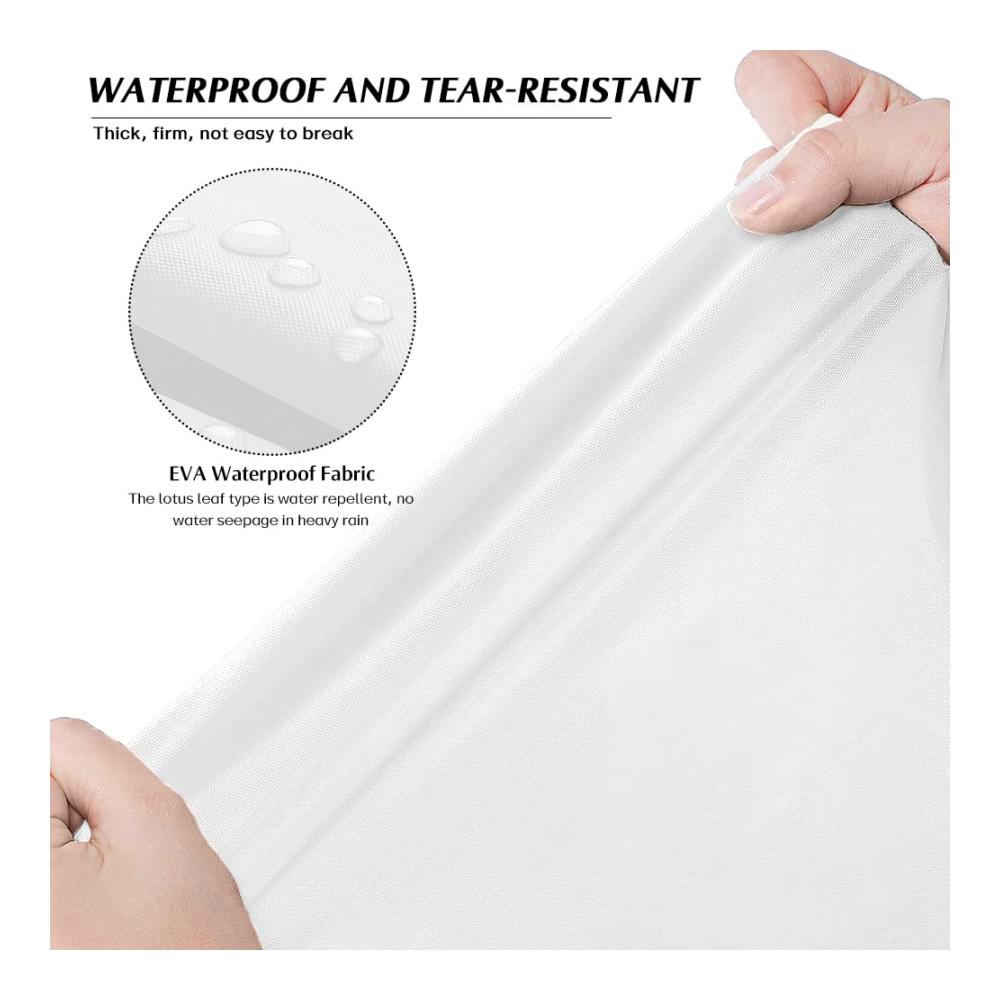Entdecken Sie den ultimativen Schutz 3er-Pack wiederverwendbarer Regenponchos mit elastischen Ärmeln und Kapuze - Perfekte Begleiter für jedes Wetter