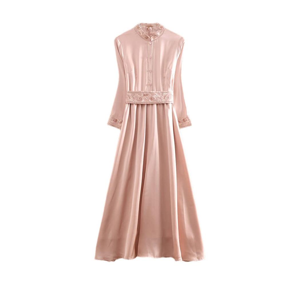 Cocktailkleid Damen Cocktailparty-Kleid Cheongsam Cocktailkleid Festliches Neckholder Retro Stickerei eleganter A-Linie Abendkleid Damen Weihnachten Party Kleid