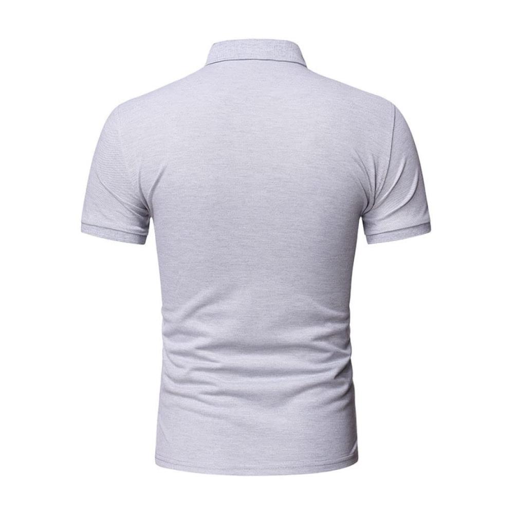 Herren Poloshirt Kurzarm Atmungsaktiv Sommer Casual Slim Fit Polohemd Revers Polo T-Shirt Shirt Business Mode Langarm