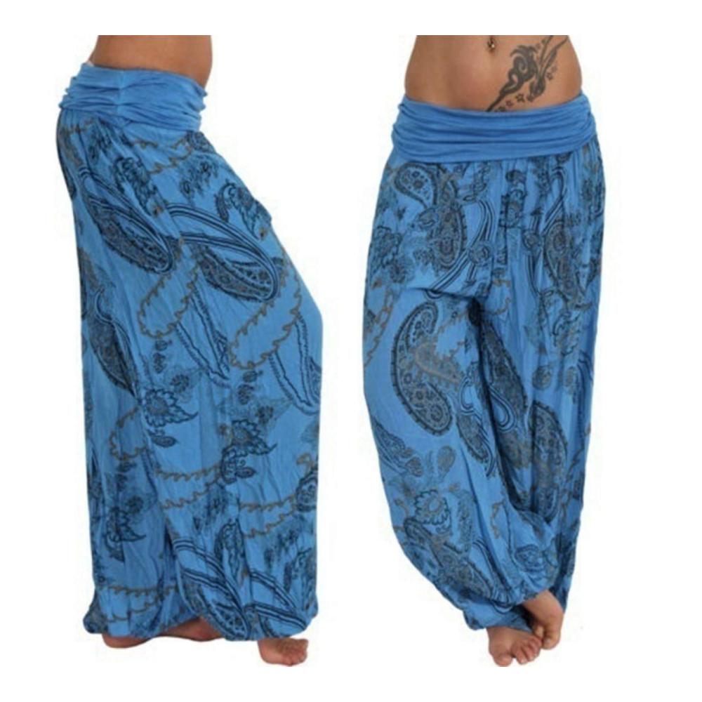 Entdecke den ultimativen Komfort Damen Yoga-Hose atmungsaktiv mit Boho-Paisley-Druck. Perfekt für Fitness Laufen und Freizeit. In Blau 3XL Schwarz Grau. Jetzt sichern