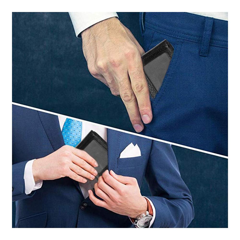 Schützen Sie Ihre Karten stilvoll! Hochwertige Kreditkartenhüllen RFID-Geldbörse & Etui mit Organkartenfächern & Nylonfaden. Ideal für Kreditkarten Banknoten & mehr