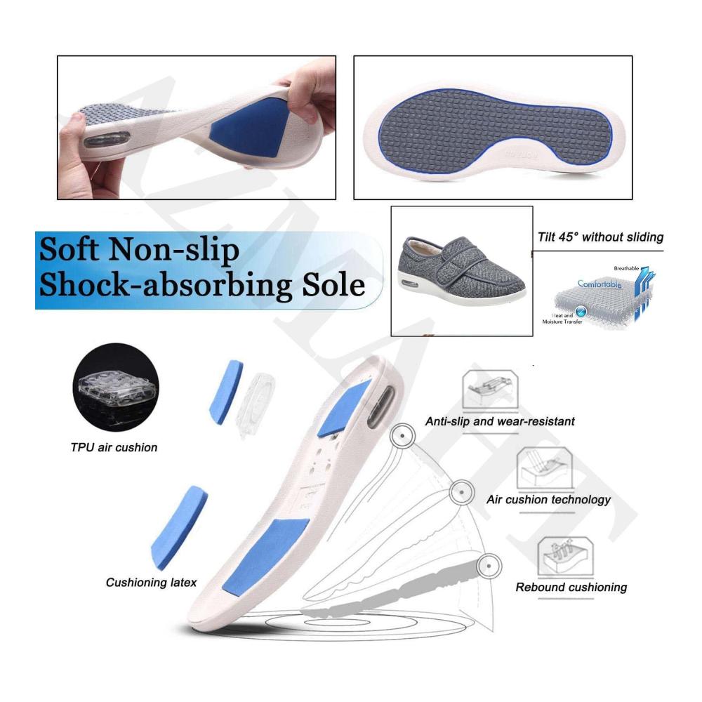 Bequeme Slipper & Mokassins für Damen und Herren Orthopädische Gesundheitsschuhe mit Memory Foam zum reinschlüpfen. Perfekt bei Hallux valgus und für Hallensportler