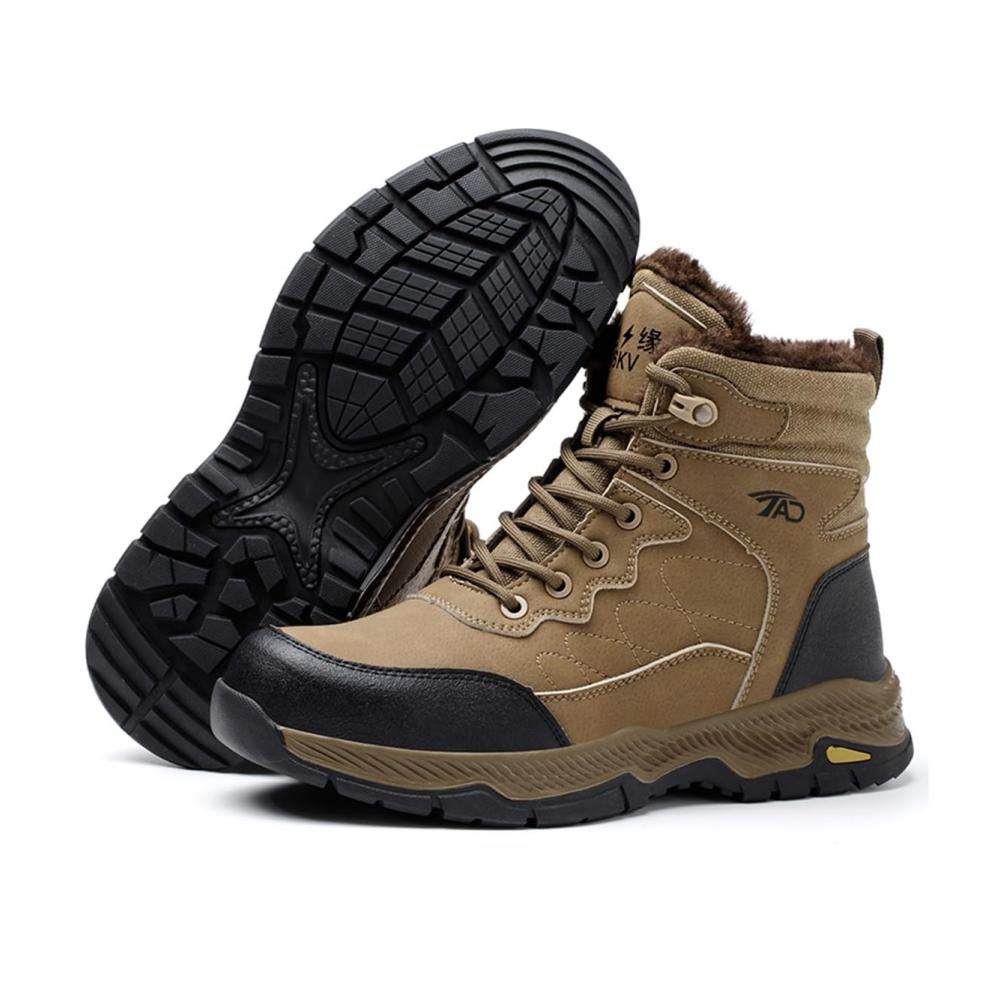 Ultimative Herren Arbeits- und Baustellenstiefel Stoß- und Durchtrittssicher Winterfest Wasserdicht Bequem & Industrietauglich. Wildnis Abenteuer Sneaker mit Rutschschutz! (Farbe