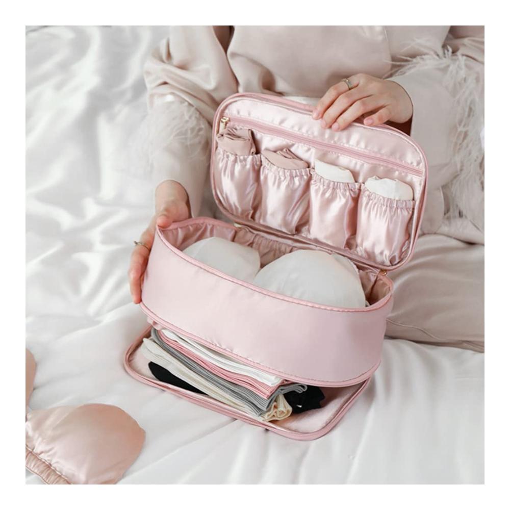 Praktischer Kofferorganizer für Damen – Unterwäsche Socken BHs sicher verstauen! Ideale Reisetasche und Schrank-Trennbox für Ordnung im Gepäck