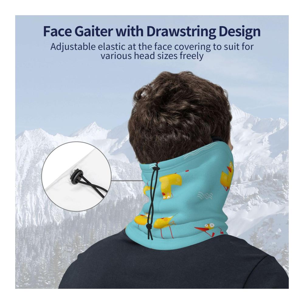 Lustiger Winddichter ZORIN Halswärmer Schal mit Ente für Ski & Sport Unisex Gelb One Size