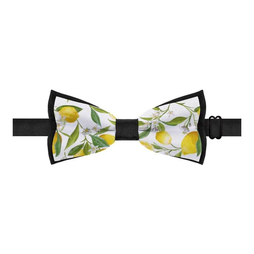 Elegante Vorgebundene Herrenfliege in Einheitsgröße | Anpassbare Halsfliege in Zitronengelb mit Seidenoptik | Perfektes Accessoire für formelle Anlässe Partys und Hochzeiten