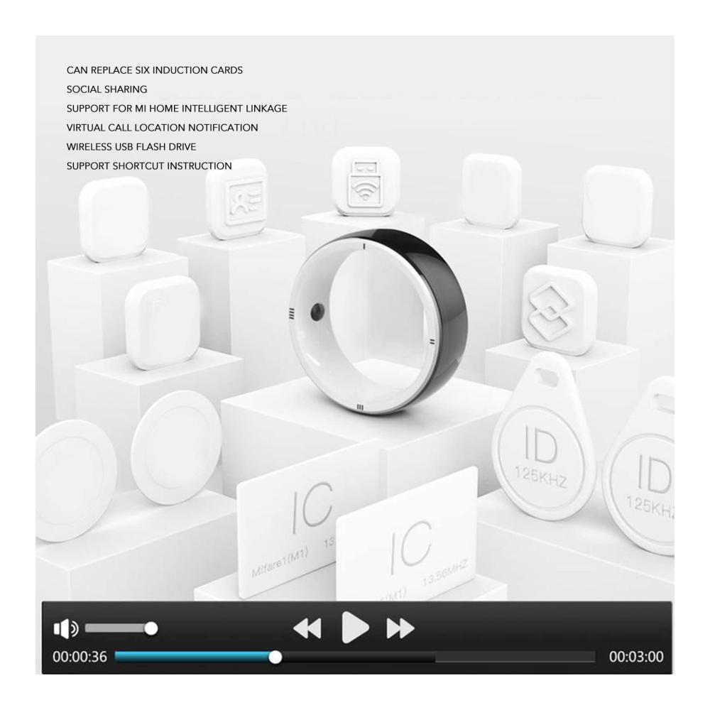 Einzigartiger NFC Smart Ring 128 GB Speicher Energiesteine Tai Chi Design. Teilen Sie Social Accounts. Universelle Sensoren. Perfekt für Büro und Handy