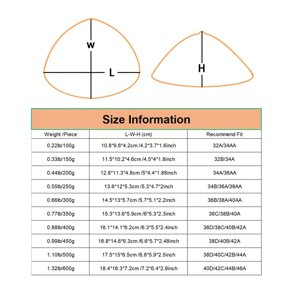 Silikon BH-Einlagen | Selbstklebende Brustformen für perfekten Sitz | Transparent & Konkav | Ideal für Transvestiten & Mastektomie | 600g/Stück | Diskrete Prothesen