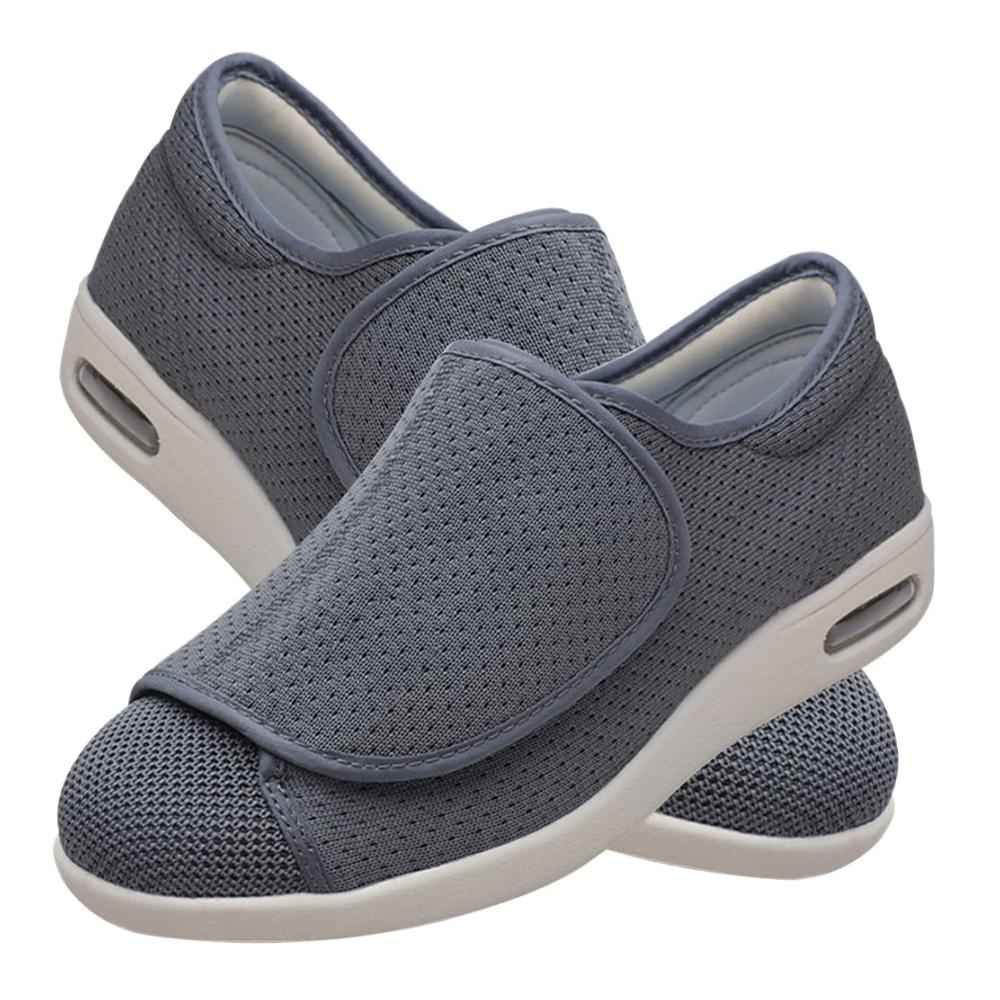Komfort pur Leichte Sneaker mit extra breiter Zehenpartie Luftpolster und atmungsaktivem Mesh für ältere Herren mit geschwollenen Füßen Öffnungsfunktion