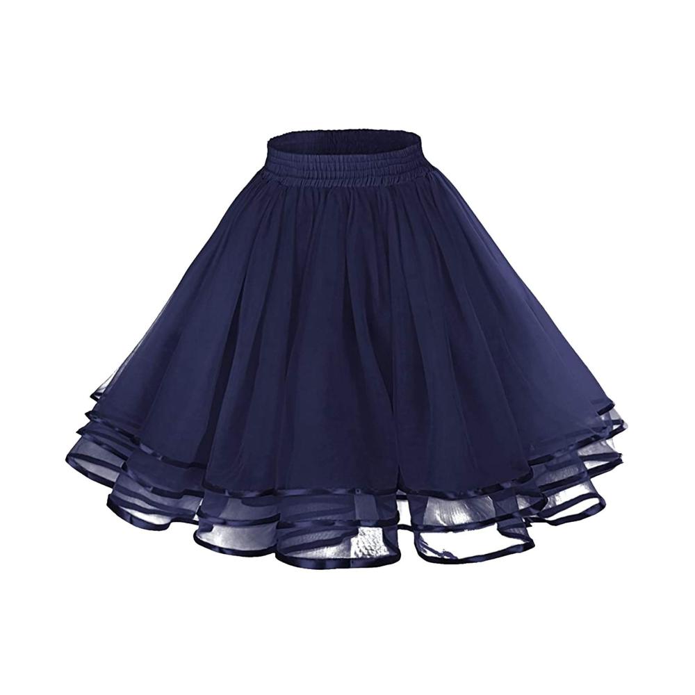 50er Jahre Tutu Damenrock & Tüllrock Reifrock für Tanz 50S Kostüm Vintage Petticoat