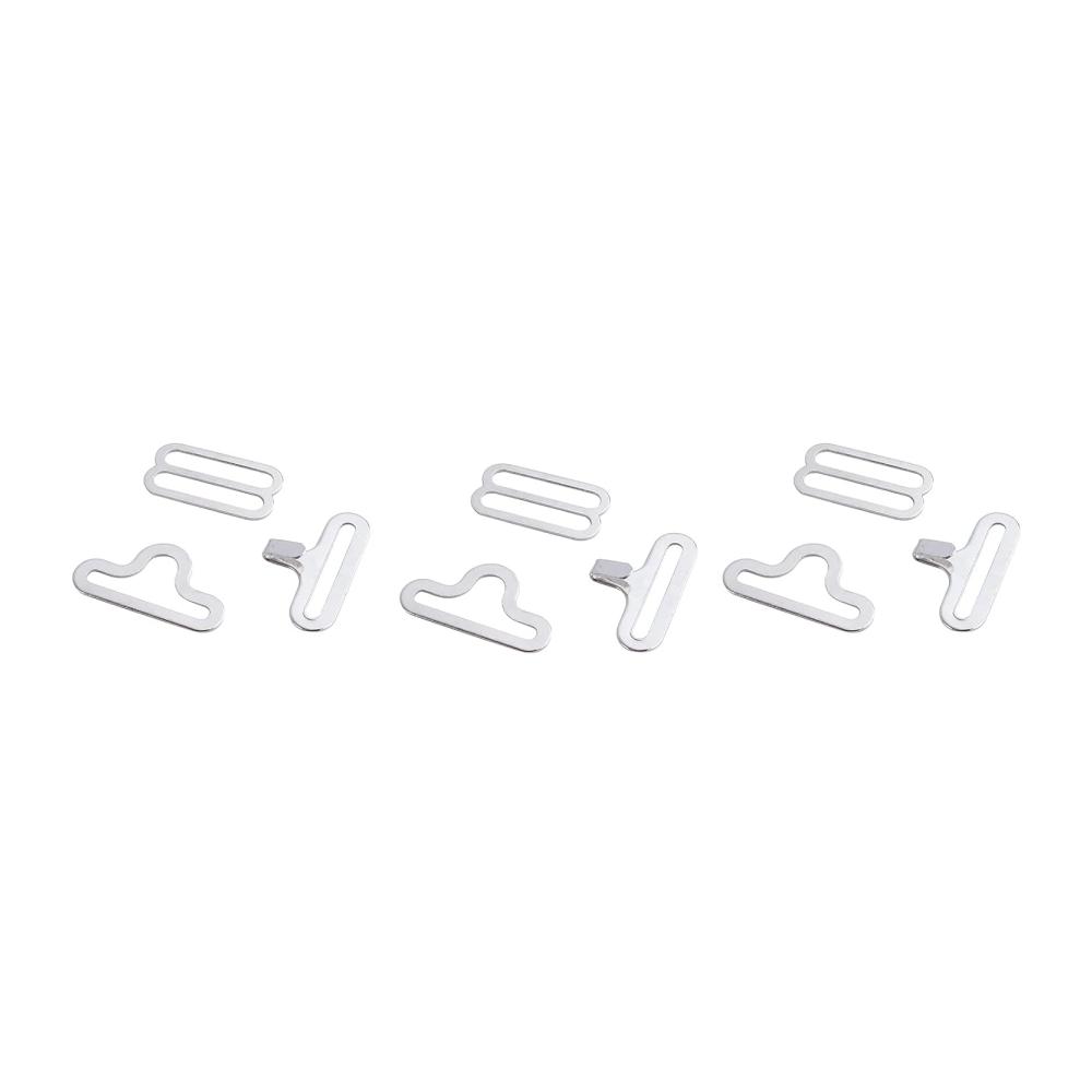 Einzigartige Fliegenhardware Verstellbare Schleife Hakenverschluss - 50 Sets Metall Überzug Clip für stilvolle Krawattenriemen
